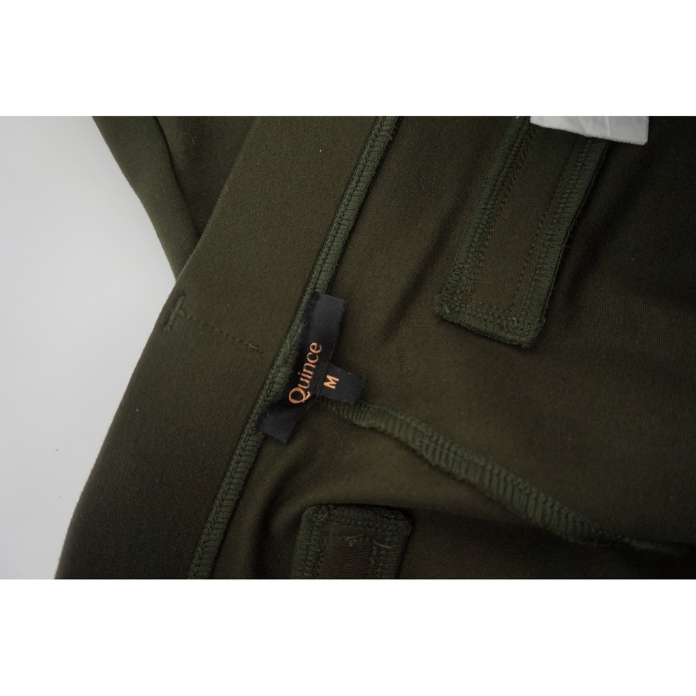 Quince Ultra-Stretch Ponte Bootcut Pant Olive Green Petite M DKBIZ01-6904 - Picture 5 of 8